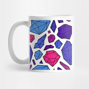 Rough Diamond Fashion Print Pink Blue Black Mix Mug